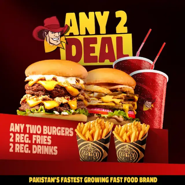 a large burgers and fries on a red background